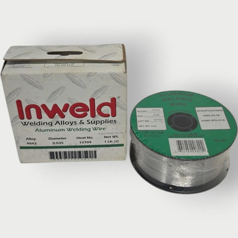 Inweld ER4043 .035 Aluminum Mig Welding Wire 1 LB Spool NEW IN BOX FREE SHIPPING